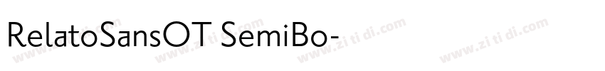 RelatoSansOT SemiBo字体转换